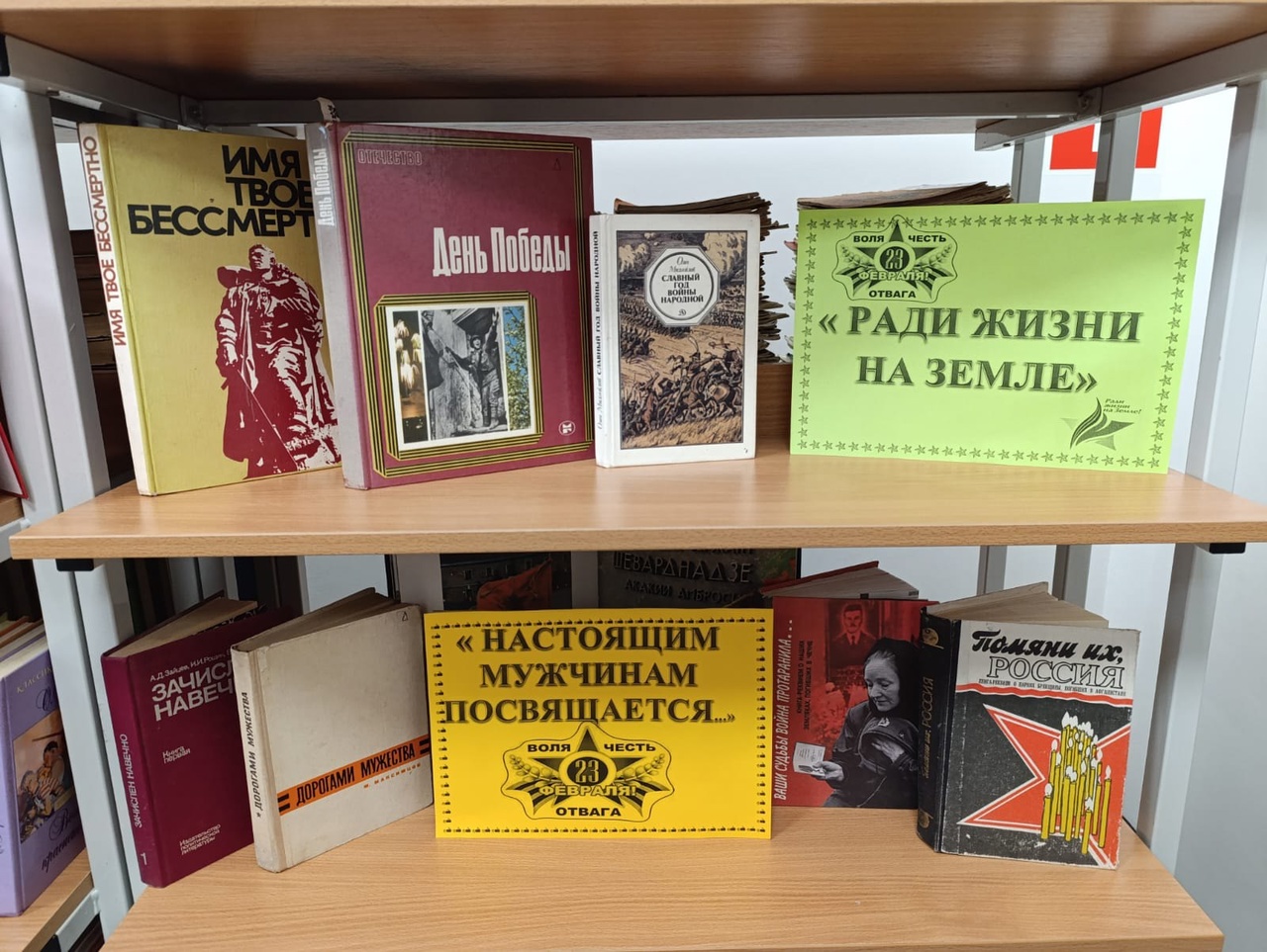 Выставка в школьной библиотеке.